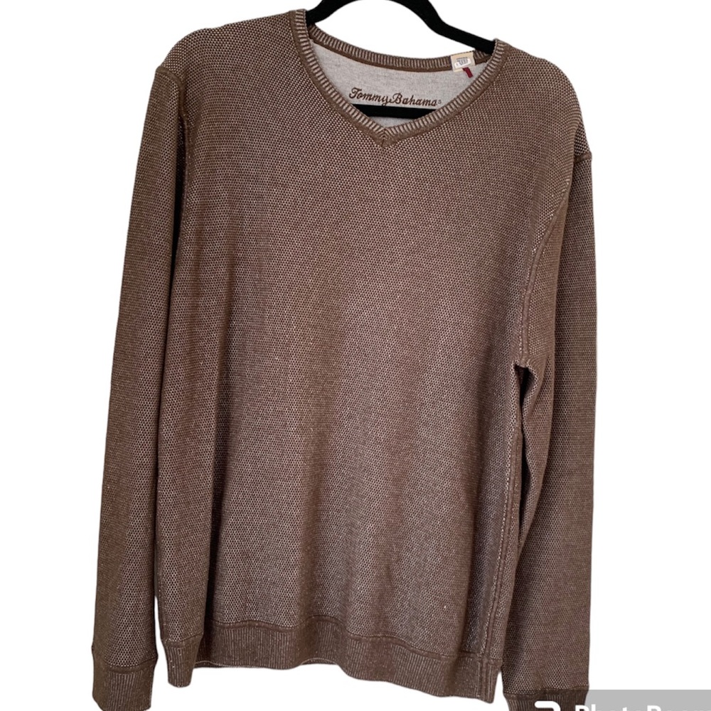 Tommy Bahama Paradise Ridge v neck pullover sweater silk men’s sz‎ medium office